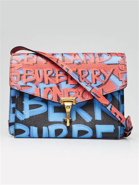 burberry graffiti bag|BURBERRY Calfskin Graffiti Print Small Macken Crossbody Bag .